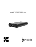 Certes KLEAR AUDIO KLR1m User Manual preview