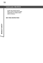 Preview for 10 page of CERTIFIED 060-0739-0 Safety And Operating Manual