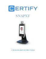 Certify SNAPXT Configuration Instructions preview