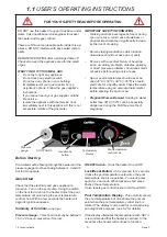 Предварительный просмотр 5 страницы Certikin MB20S Operating, Installation And Servicing Instructions