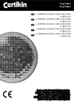 Preview for 1 page of Certikin PAR56 12V Installation And Maintenance Manual