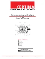 Certina Chronographs with alarm User Manual preview