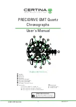 Preview for 1 page of Certina PRECIDRIVE GMT Quartz User Manual