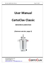 Предварительный просмотр 15 страницы CertoClav Classic User Manual