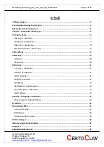 Preview for 2 page of CertoClav MultiControl User Manual