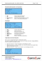 Preview for 17 page of CertoClav MultiControl User Manual