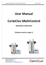 Preview for 23 page of CertoClav MultiControl User Manual