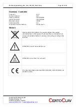 Preview for 30 page of CertoClav MultiControl User Manual