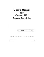 Certon M21 User Manual предпросмотр