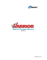 Cervis Warrior MU-X15 System Manual предпросмотр