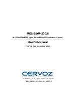 Cervoz MEC-COM-2032i User Manual preview