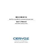 Cervoz MEC-COM-M114 User Manual preview