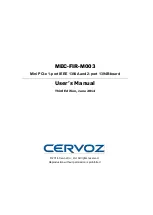 Preview for 1 page of Cervoz MEC-FIR-M003 User Manual