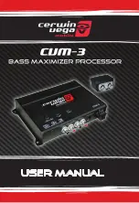 Cerwin-Vega CUM-3 User Manual preview