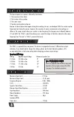 Preview for 8 page of Cerwin-Vega CUM-3 User Manual