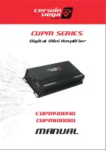 Cerwin-Vega CUPM Series Manual preview