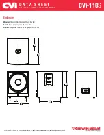 Предварительный просмотр 2 страницы Cerwin-Vega CVi-118S Datasheet