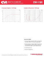 Предварительный просмотр 3 страницы Cerwin-Vega CVi-118S Datasheet