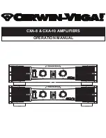 Preview for 1 page of Cerwin-Vega CXA-10 Operation Manual