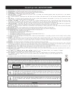 Preview for 2 page of Cerwin-Vega CXA series Operation Manual