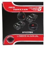 Cerwin-Vega HED TWEETER H4TAK User Manual предпросмотр