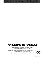 Предварительный просмотр 16 страницы Cerwin-Vega SS-2502 Installation & Operation Manual