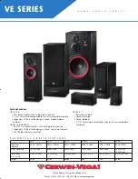 Cerwin-Vega VE Series Specifications preview