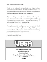 Preview for 2 page of Cerwin-Vega VEGA Owner'S Manual