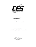 CES 4700VP Manual предпросмотр