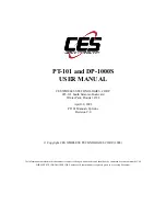 Preview for 1 page of CES DP-1000S User Manual