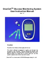 CESCO GlucCell User Instruction Manual preview