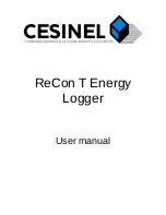 Cesinel ReCon T User Manual preview