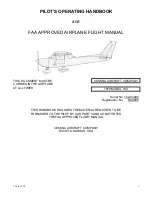 Cessna 152 1979 Pilot Operating Handbook preview