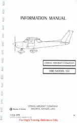 Preview for 3 page of Cessna 152 Information Manual