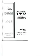 Cessna 172 Series 1973 Owner'S Manual preview