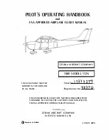 Предварительный просмотр 1 страницы Cessna 17273274 Pilot Operating Handbook