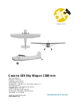 Cessna 185 Sky Wagon 1300 mm Manual preview