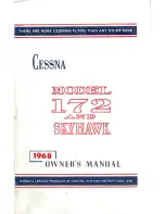 Cessna 1968 172 Owner'S Manual preview
