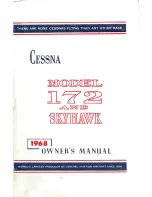 Preview for 1 page of Cessna 1968 172 Owner'S Manual