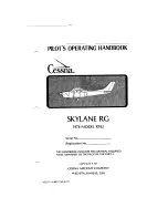 Cessna 1978 Skylane RG R182 Operating Handbook preview