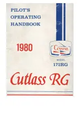 Preview for 1 page of Cessna 1980 172RG Cutlass Pilot Operating Handbook