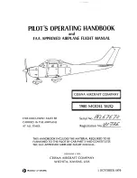 Cessna 1980 182Q Pilot'S Operating Handbook And Flight Manual preview