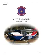 Cessna C182T Profile Manual preview