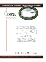 Preview for 1 page of Cessna SkyHawk 172 1966 Owner'S Manual