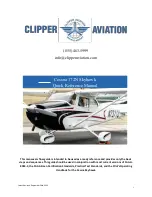 Preview for 1 page of Cessna Skyhawk 172N Quick Reference Manual