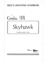 Preview for 1 page of Cessna SKYHAWK 1976 Pilot Operating Handbook