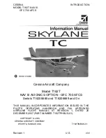 Preview for 5 page of Cessna skylance tc T182T Information Manual