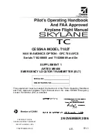 Preview for 345 page of Cessna skylance tc T182T Information Manual