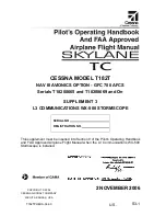 Preview for 361 page of Cessna skylance tc T182T Information Manual