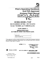 Preview for 367 page of Cessna skylance tc T182T Information Manual